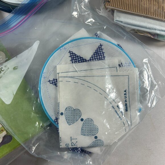 Mixed Needlepoint Craft Lot Kits Hoops Thread READ - Picture 4 of 10